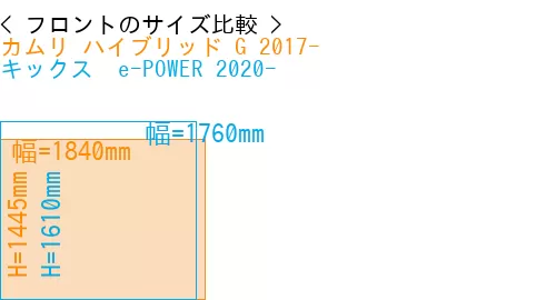 #カムリ ハイブリッド G 2017- + キックス  e-POWER 2020-
